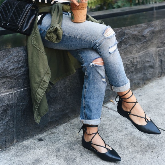 old navy lace up flats